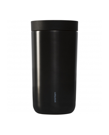 Stelton Kubek termiczny To-Go Click 200Ml metaliczny czarny z podwójnej stali 67516