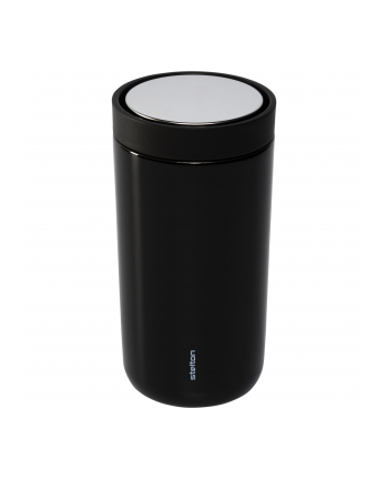 Stelton Kubek termiczny To-Go Click 200Ml czarny z podwójnej stali 6751