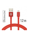 Swissten Kabel USB - Lightning 1,2m Czerwony (71524206) - nr 1