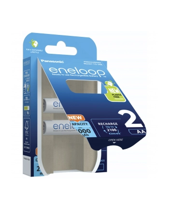 2 X Akumulatorki Panasonic Eneloop R6 Aa 2000Mah Bk-3Mcde/2Be (Blister) nr 1