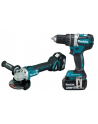 Makita Zestaw Wiertarko-Wkrętarka Dhp484 + Szlifierka Akumulatorowa Dga506 (Dlx2210Tj1) - nr 1