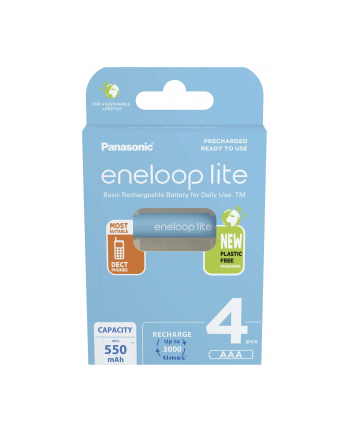 Panasonic Eneloop Lite AAA 550mAh 4 szt (BK4LCCE4BE)