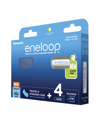 Panasonic Eneloop AAA 800mAh 4 szt   box (BK4MCDEC4BE)