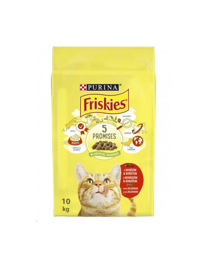 Friskies Adult z mieszanką wołowiny kurczaka z warzywami 10Kg główny