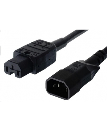 Kabel PremiumCord síťový prodlužovací, IEC320 C14 - C15, 2m (kpss2)