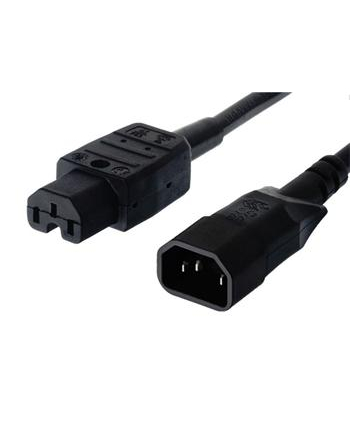 Kabel PremiumCord síťový prodlužovací, IEC320 C14 - C15, 2m (kpss2)