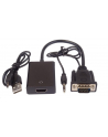 ADAPTER AV HDMI DSUB (VGA) + JACK 3.5MM CZARNY (8592220018870) - nr 1