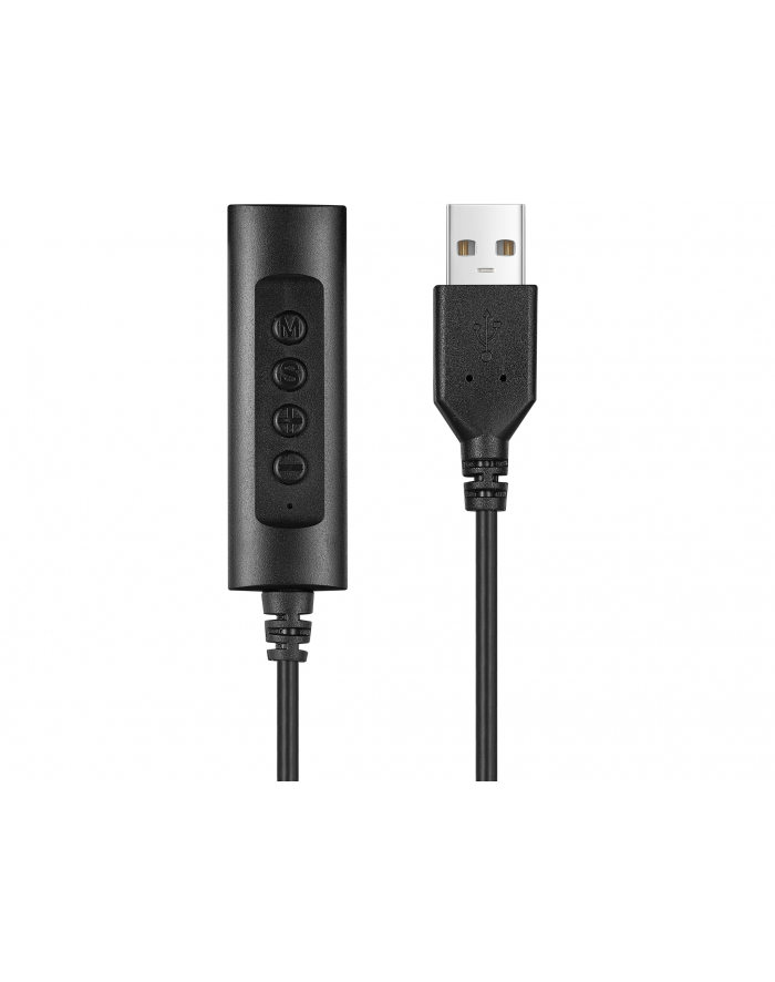 Sandberg adapter Headset USB Controller, 3,5mm jack na USB 1,5m, czarny główny