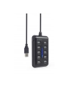 GEMBIRD 10-portowy HUB USB 2.0 czarny - nr 4