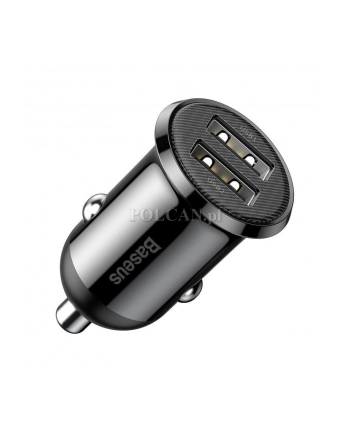 BAS(wersja europejska)S ŁADOWARKA SAMOCHODOWA CCALLP-01 2XUSB 48A (CZARNA)