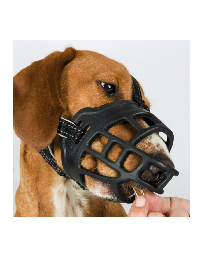 trixie Kaganiec Muzzle Flex  silikonowy  rozm L–XL czarny główny