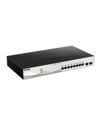 D-LINK 10-Port Layer2 PoE+ Smart Managed Gigabit Switch 8 x 10/100/1000Mbps TP RJ-45 PoE Port Port 1-8 802.3at Power-over-Eth