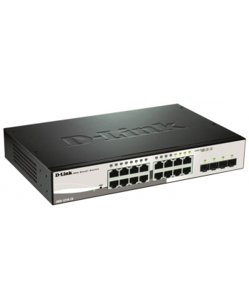 D-LINK 16-Port Layer2 Smart Managed Gigabit Switch dlink green 3.0 16x 10/100/1000Mbit/s TP RJ-45 Port4x TP Combo Port/SFP Slot