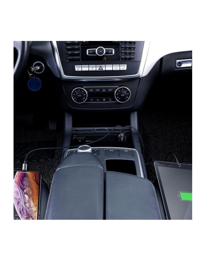 BAS(wersja europejska)S ŁADOWARKA SAMOCHODOWA 2X USB QC30 45W PD główny