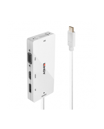 LINDY KONWERTER USB-C™, DISPLAYPORT, VGA  43279, [1X ZŁĄCZE MĘSKIE USB-C™ - 1X ZŁĄCZE ŻEŃSKIE DISPLAYPORT, ZŁĄCZE ŻEŃSKIE DVI 29-PIN, ZŁĄCZE ŻEŃSKIE H nr 1