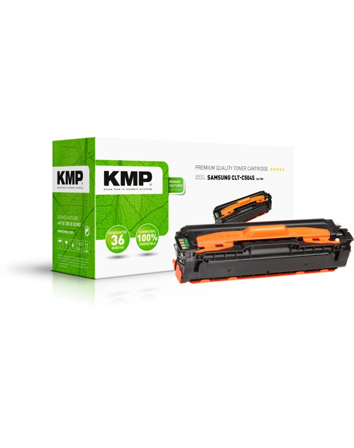 Kmp Kaseta tonera zamiennik Samsung CLT-C504S Toner Cyjan 1800 Seiten SA-T58 (SAT58) główny