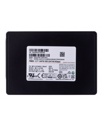 Dysk SSD Samsung PM893 3.84TB SATA 2.5  MZ7L33T8HBLT-00A07 (DWPD 1) nr 1