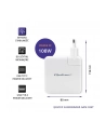 qoltec Ładowarka GaN FAST 108W | 5-20V | 3-4.7A | USB C | Biała - nr 2