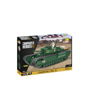 COBI 3046 Company of Heroes 3. Brytyjski czołg Churchill Mk. III 654 klocki