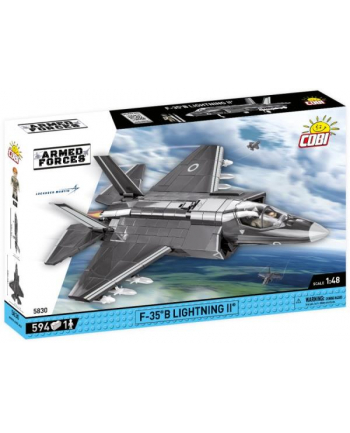 COBI 5830 Armed Forces Samolot myśliwski wielozadaniowy F-35B Lightning II Royal Air Force 594 klocki