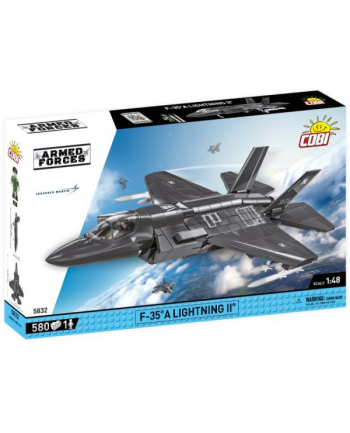 COBI 5832 Armed Forces Samolot myśliwski wielozadaniowy F-35A Lightning II Poland 580 klocków