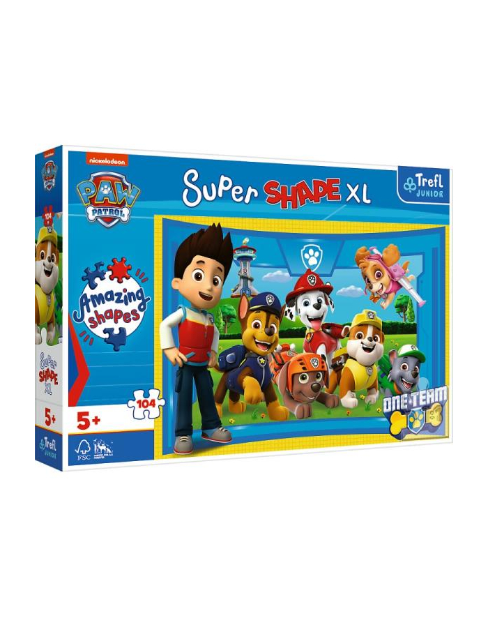 Puzzle 104el XL Psi przyjaciele Psi Patrol PAW PATROL 50016 Trefl główny