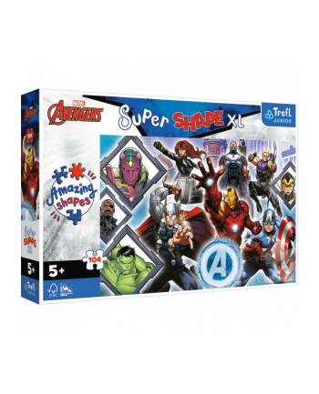 Puzzle 104el XL Twoi ulubieni Avengersi. Marvel The Avengers 50018 Trefl