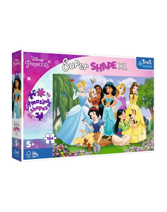 Puzzle 104el XL Księżniczki w ogrodzie. Princess 50019 Trefl główny