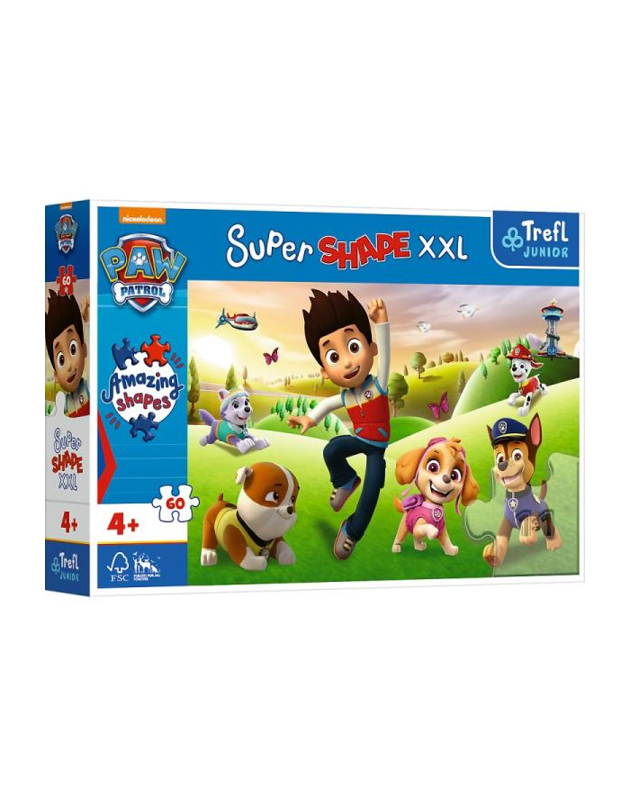 Puzzle 60el XXL Uśmiechnięte pieski Psi Patrol PAW PATROL 50009 Trefl główny
