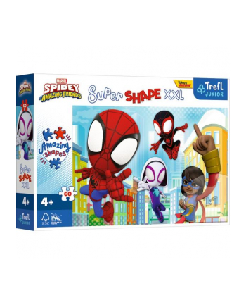 Puzzle 60el XXL Sprytny Spiday. Spidey and his Amazing Friends 50012 Trefl nr 1