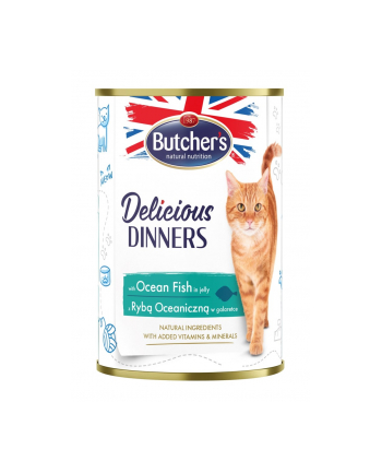 Butcher's Delicious Dinners kawałki z rybą morską w galaretce 400g