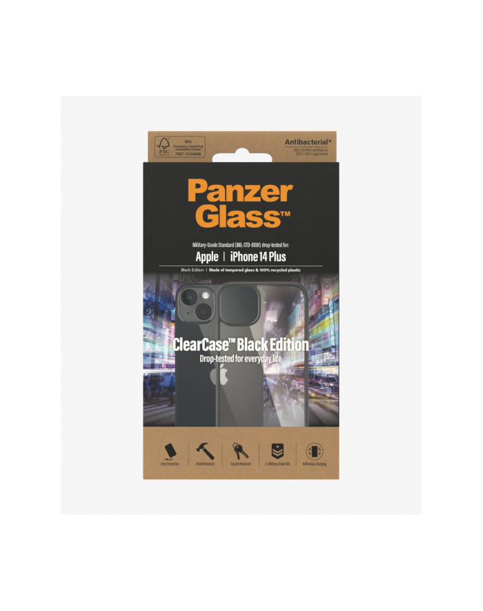 PanzerGlass ClearCase Apple iPhone 14 Plus | Black (3107643) główny