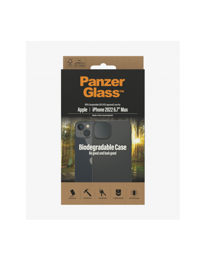 PanzerGlass Biodegradable Apple iPhone 14 Plus | Black (3107656) główny