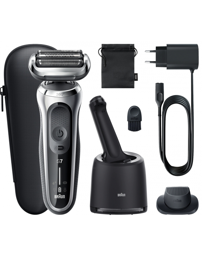 Braun Shaver 71-S7200cc	 Operating time (max) 50 min, Wet & Dry, Silver/Black główny