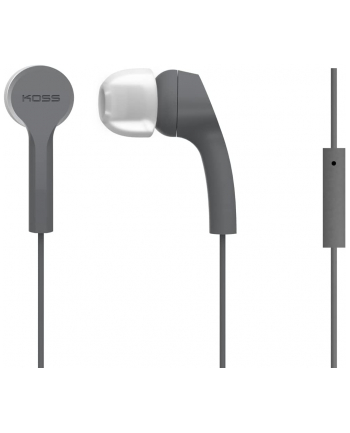 Koss Headphones KEB9iGRY Wired, In-ear, Microphone, Gray