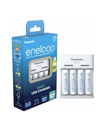 Ładowarka Panasonic BQ-CC61 USB + 4 x R6/AA Eneloop nr 1