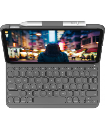 logitech Etui z klawiaturą Slim Folio do iPada 10-tej generacji US szare