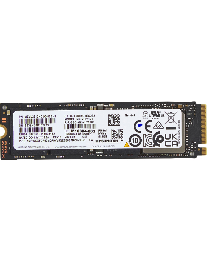 hp inc. HP Solid State Drive 512GB PCIe-4x4 NVMe M.2 główny