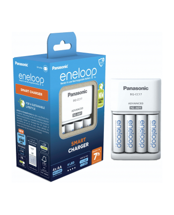 Panasonic Smart + 4X Aa Eneloop 2000 Mah KKJ17MCD40E