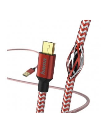 Hama Kabel USB Micro USB 1.5m Czerwony