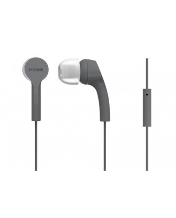 Koss Headphones KEB9iGRY Wired, In-ear, Microphone, Gray