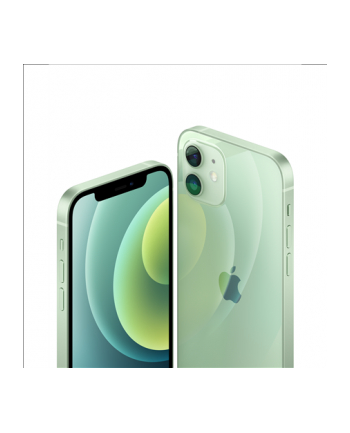 Apple iPhone 12 Green, 6.1 '', XDR OLED, 2532 x 1170 pixels, Apple, A14 Bionic, Internal RAM 4 GB, 64 GB, Single SIM, Nano-SIM and eSIM, 3G, 4G, Główna kamera (tył) Dual 12+12 MP, Druga kamera (przód) 12 MP, iOS, 14, 2815 mAh