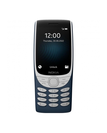 Nokia 8210 Blue, 2.8 '', TFT LCD, 240 x 320, Unisoc, T107, Internal RAM 0.048 GB, 0.128 GB, microSDHC, Dual SIM, Główna kamera (tył) 0.3 MP, 1450  mAh