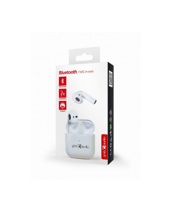 Gembird TWS Earbuds Valletta TWS-MLA-GW Wireless, Bluetooth, In-Ear, White