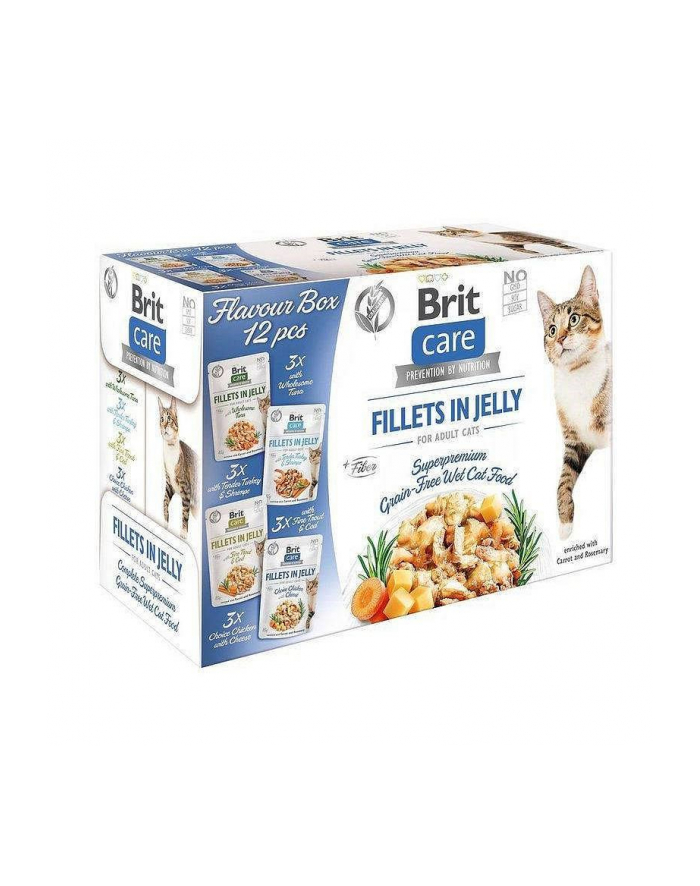 Brit Care Cat FJ Flavour Box in Jelly Pouch 12x85g główny