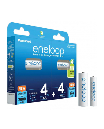 PANASONIC ENELOOP 4X AA 2000MAH + 4X AAA 800MAH