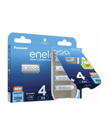 PANASONIC ENELOOP 4X AA 2000MAH + 4X AAA 800MAH