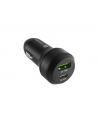 natec Ładowarka samochodowa Coney 1x USB 1x USB-C QC 3.0 48W Czarna - nr 19