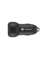 natec Ładowarka samochodowa Coney 1x USB 1x USB-C QC 3.0 48W Czarna - nr 20