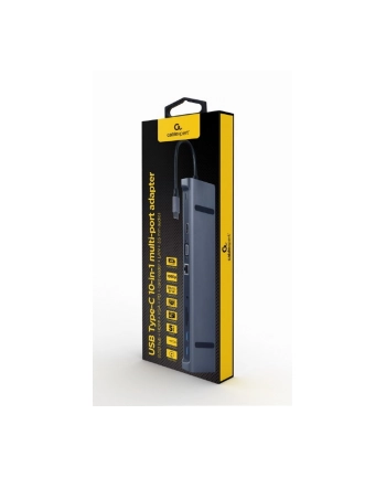 gembird Hub USB-C PD GbE VGA HDMI 3xUSB 3.1 czytnik kart SD nr 2